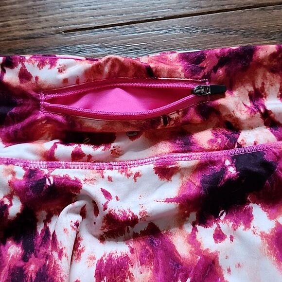 Ideology Women’s Tie Dye Flounce Active Skort Pink Shock Size 2X Activewear NWT - Picture 9 of 9